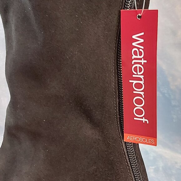 Waterproof Leather Boots by AEROSOLES Size 7.5 New - Picture 9 of 13